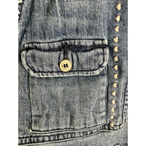 Anthropologie Pilcro The Wanderer Boho Embroidered Denim Shorts Women's Size 33 - Picture 7 of 16
